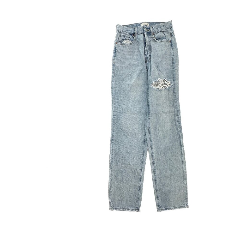 PacSun Distressed Button Fly Dad Jean Women's size 24 Light Blue Denim Jeans